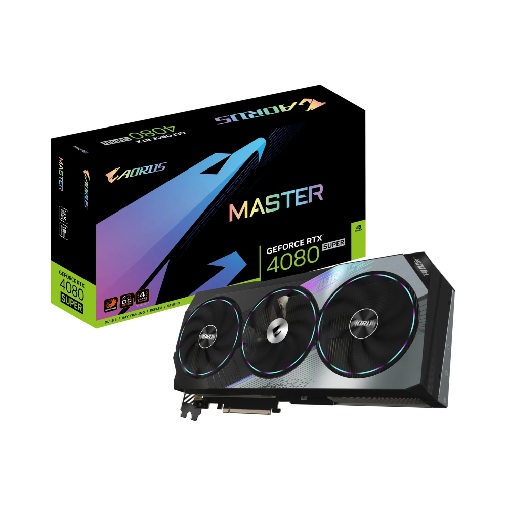 gigabyte aorus geforce rtx 4080 super master 16g geforce rtx 4080 super 16 gb gddr6x 256 bit 7680 x 4320 pixels pci express 40
