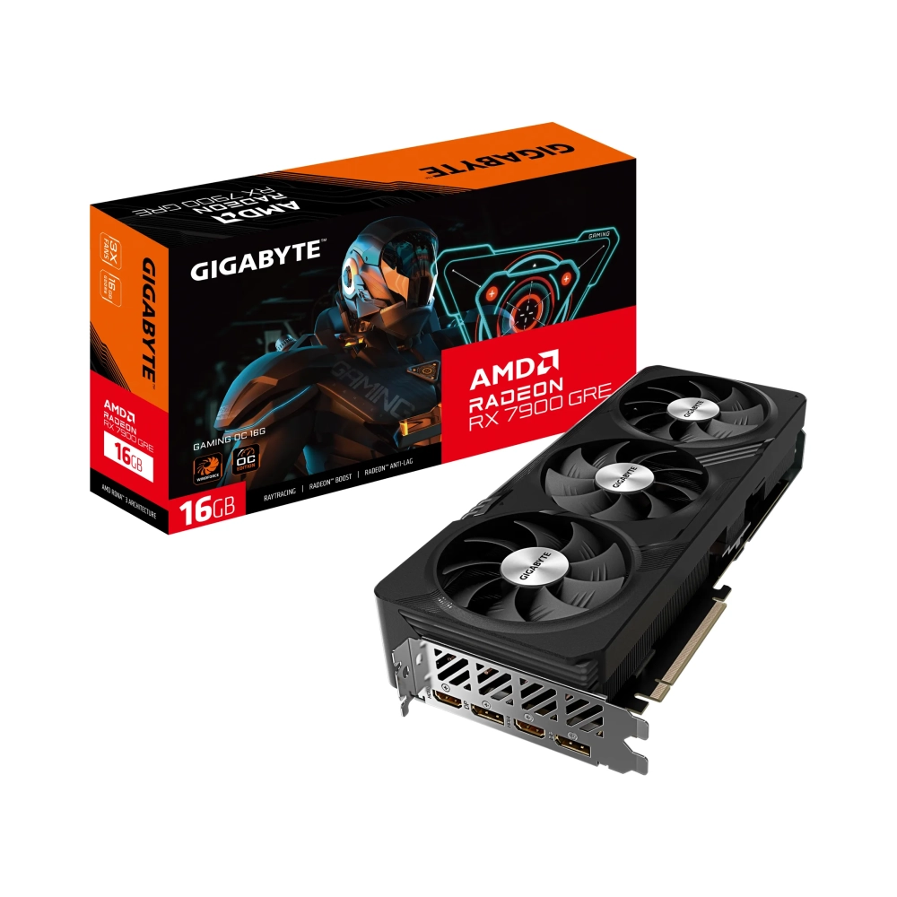gigabyte gaming radeon rx 7900 gre oc radeon rx 7900 gre 16 gb gddr6 256 bit 7680 x 4320 pixels pci express 40