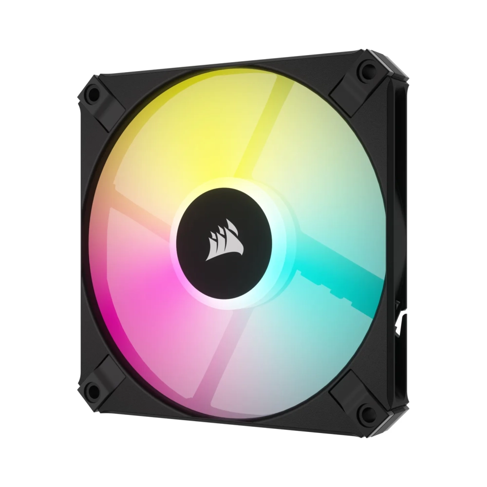 corsair icue af120 rgb slim 120mm pwm fluid dynamic bearing fan black