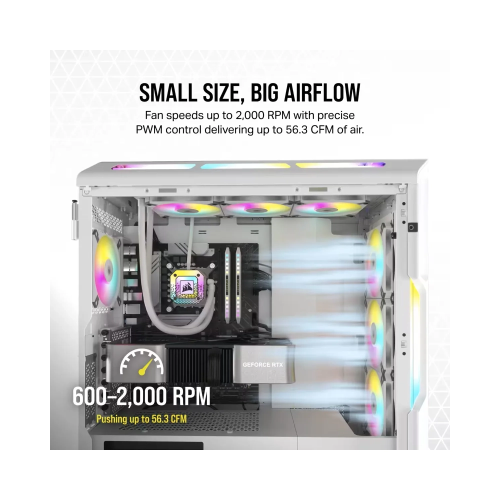 corsair af120 rgb slim fan 12 cm 600 rpm 2000 rpm 275 db 563 cfm
