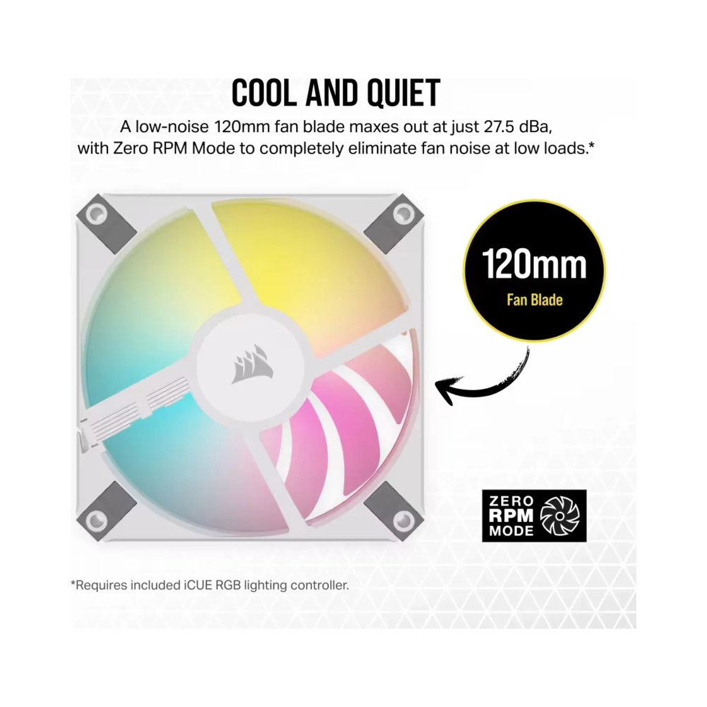 corsair af120 rgb slim fan 12 cm 600 rpm 2000 rpm 275 db 563 cfm
