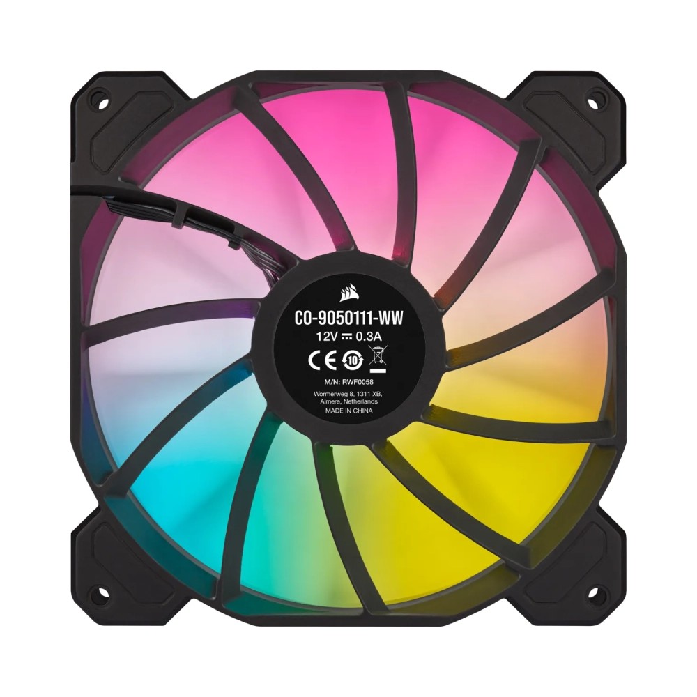 corsair sp140 rgb elite fan 14 cm 450 rpm 1200 rpm 18 db 681 cfm