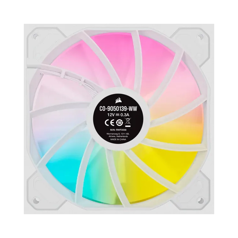 corsair sp140 rgb elite fan 14 cm 300 rpm 1200 rpm 27 db 6811 cfm