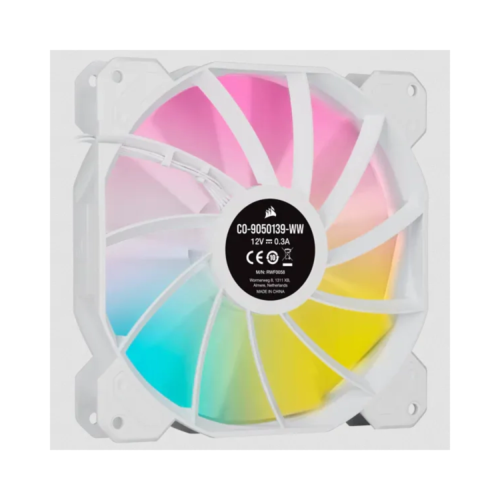corsair sp140 rgb elite fan 14 cm 300 rpm 1200 rpm 27 db 6811 cfm