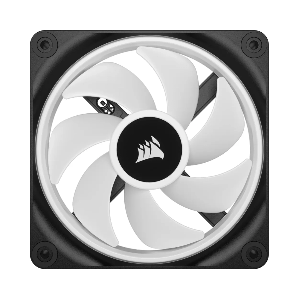 corsair air co 9051002 ww fan 12 cm 480 rpm 2400 rpm 631 cfm black white