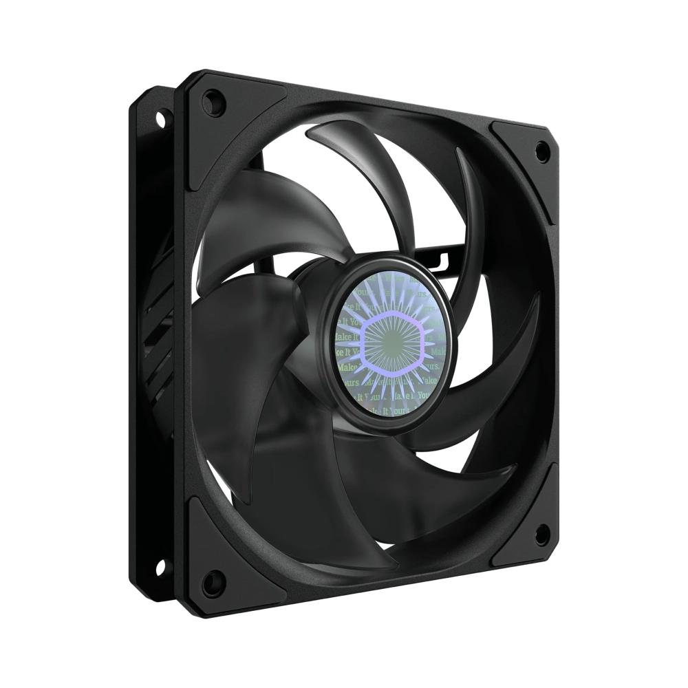 cooler master sickleflow 120 fan 12 cm 650 rpm 1800 rpm 27 db 62 cfm