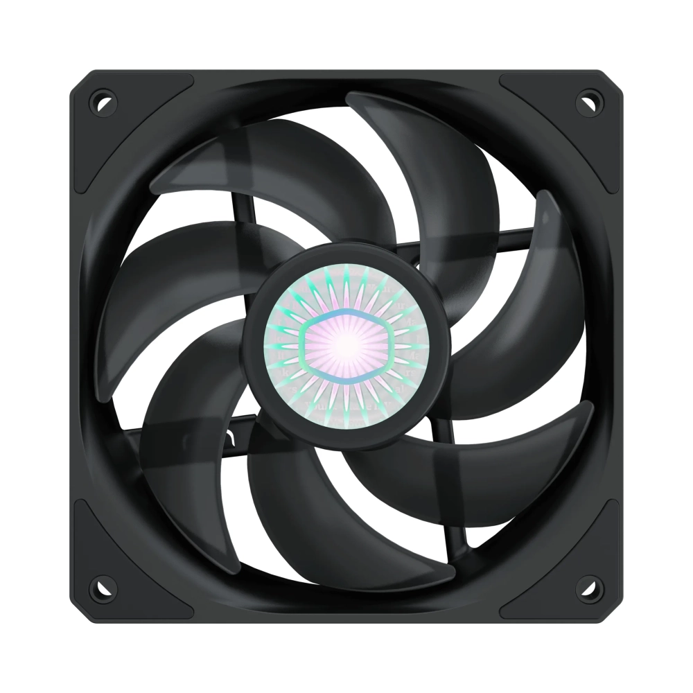 cooler master sickleflow 120 fan 12 cm 650 rpm 1800 rpm 27 db 62 cfm
