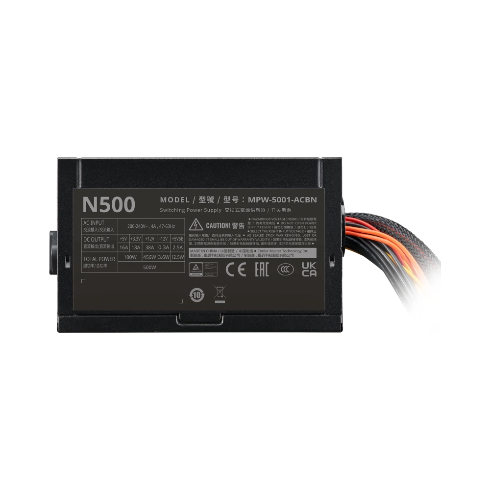 cooler master elite nex 230v 500 500 w 200 240 v 50 60 hz 4 a active 100 w