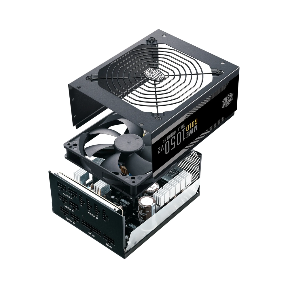 cooler master mwe gold 1050 v2 full modular 1050 w 90 264 v 47 63 hz 6 13 a active 120 w