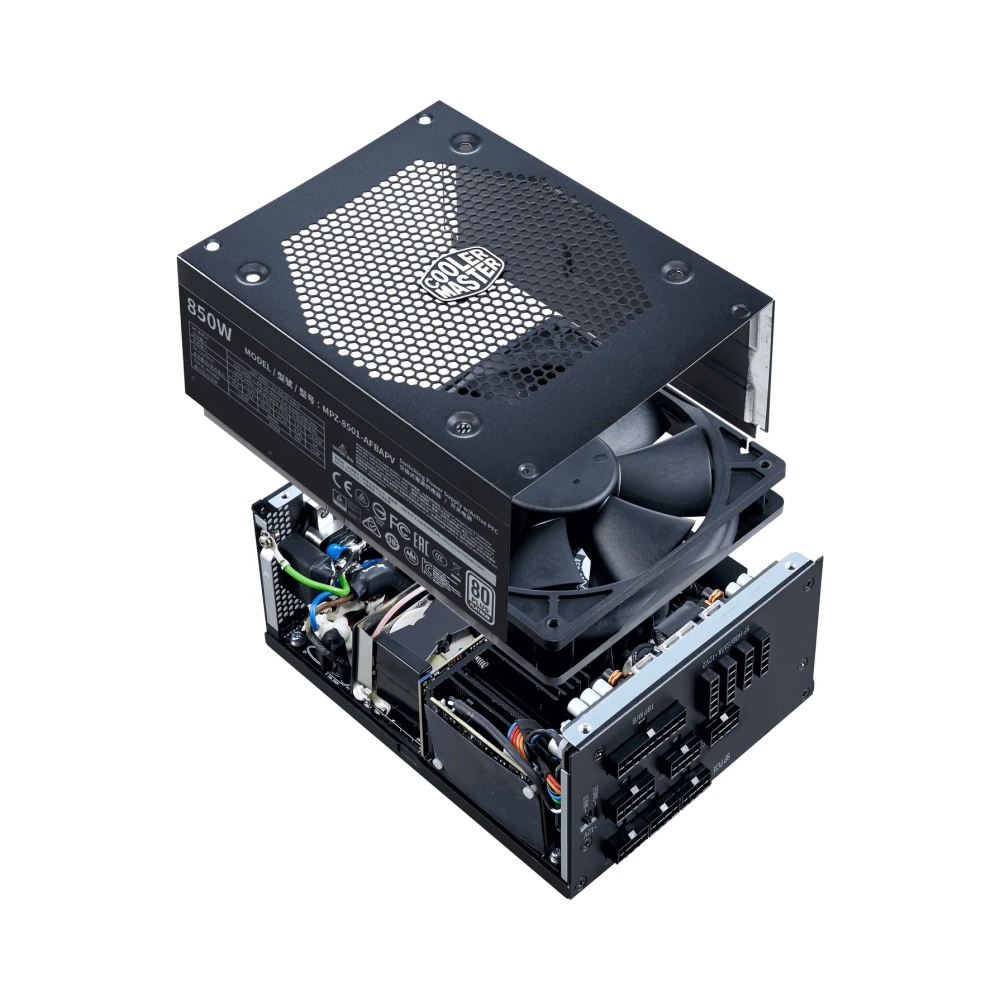 cooler master v850 platinum 850 w 100 240 v 5060 hz 6 12 a active 130 w