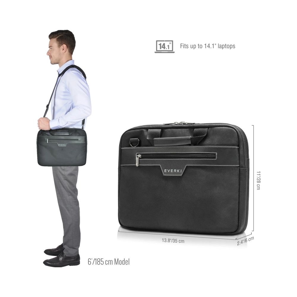 everki business 414 laptop briefcase