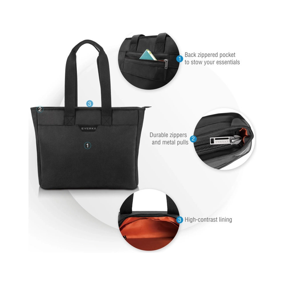 everki ekb418 business 418 156 womens slim laptop tote bag