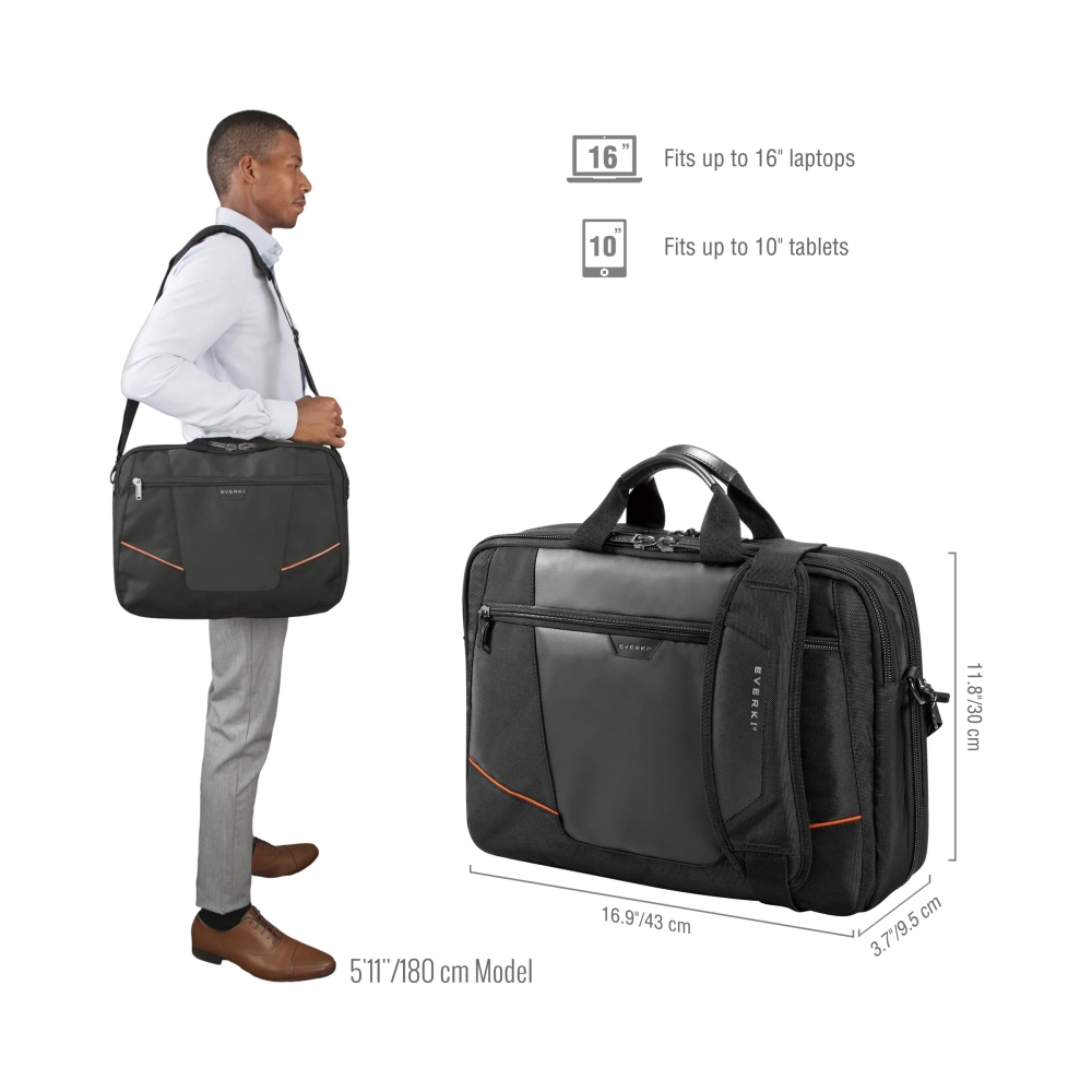 everki ekb419 briefcase 406 cm 16 108 kg black
