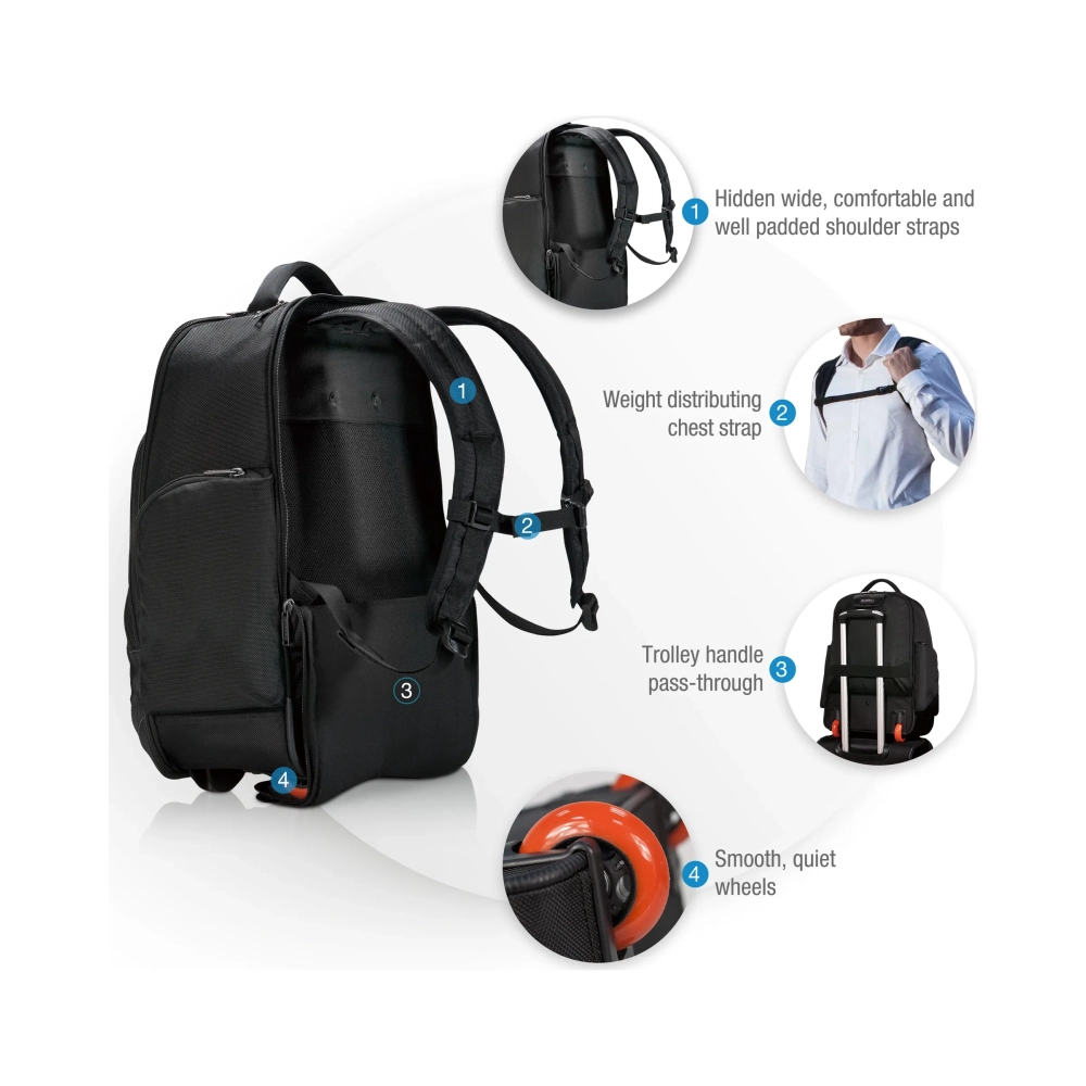 everki atlas 439 cm 173 notebook compartment blackorange