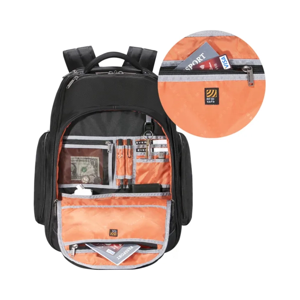 everki atlas 439 cm 173 notebook compartment blackorange