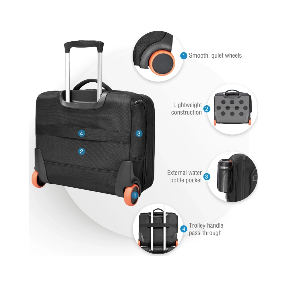 everki ekb440 trolley case 406 cm 16 287 kg blackorange