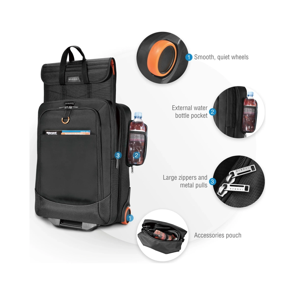 everki titan trolley case 467 cm 184 368 kg black
