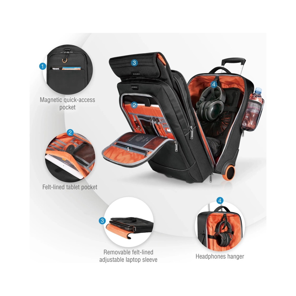 everki titan trolley case 467 cm 184 368 kg black