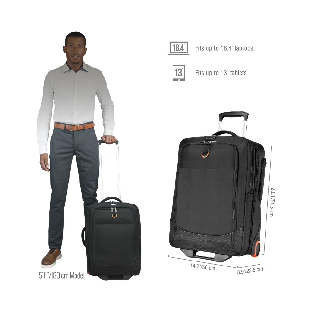 everki titan trolley case 467 cm 184 368 kg black