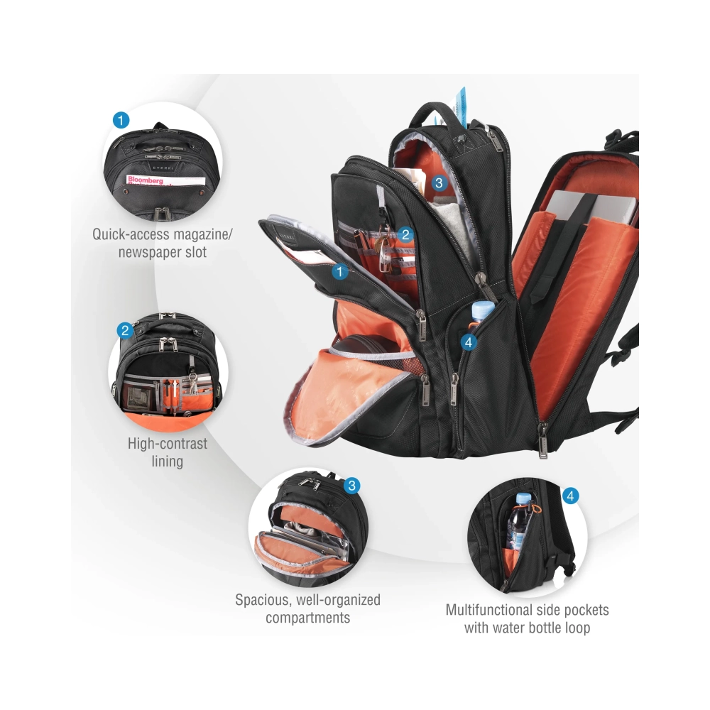 everki atlas 439 cm 173 notebook compartment black