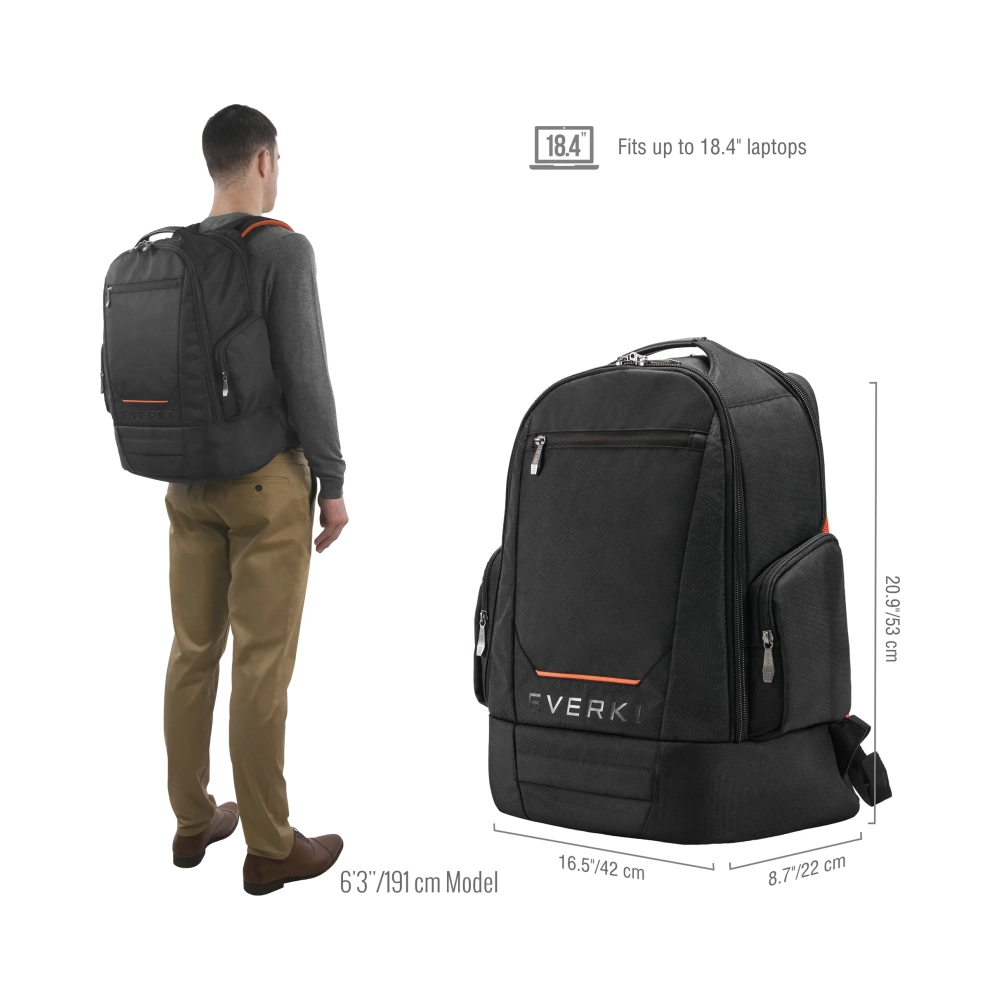 everki contempro 117 laptop backpack up to 184 inch