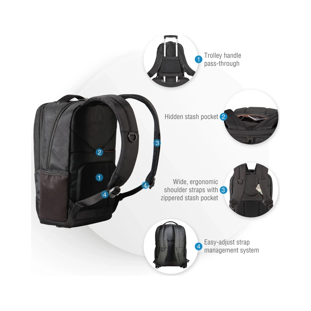 everki studio 381 cm 15 notebook compartment black