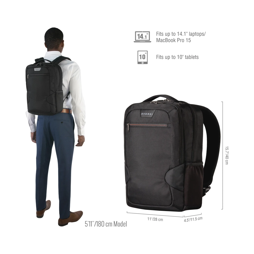 everki studio 381 cm 15 notebook compartment black