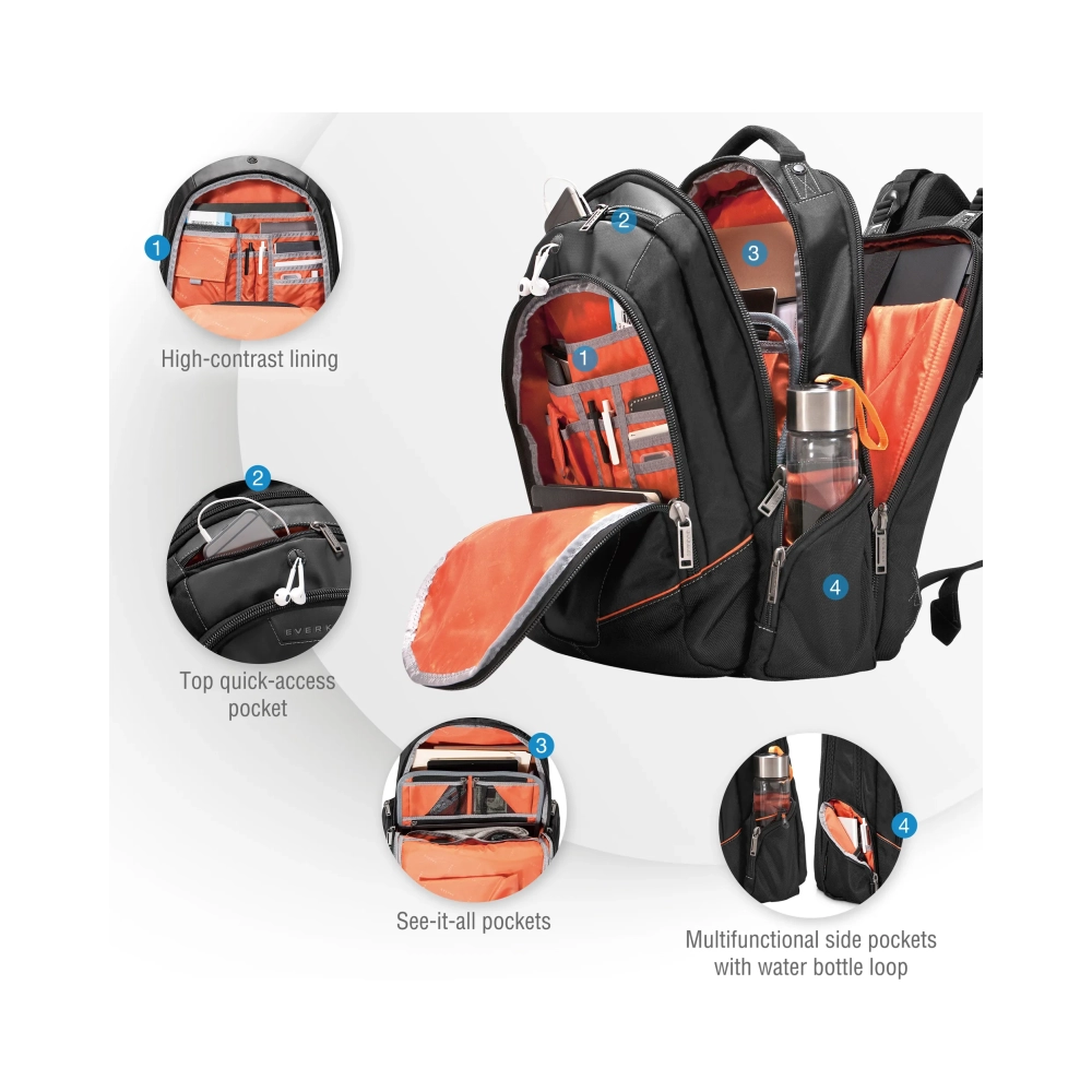 everki ekp119 backpack case 406 cm 16 15 kg black