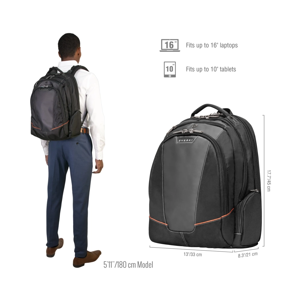 everki ekp119 backpack case 406 cm 16 15 kg black