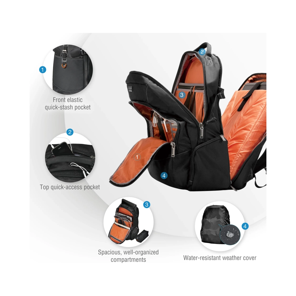 everki titan backpack case 467 cm 184 201 kg black