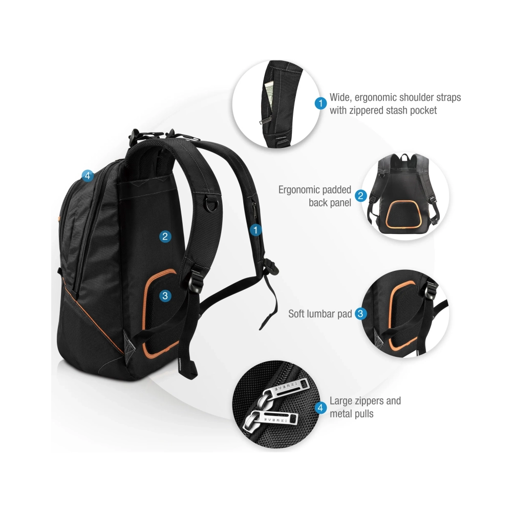 everki ekp129 backpack case 439 cm 173 11 kg black