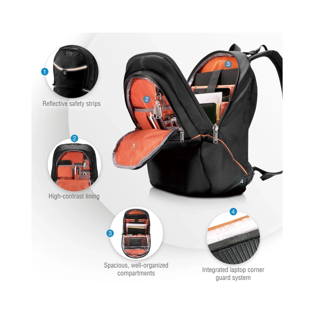 everki ekp129 backpack case 439 cm 173 11 kg black