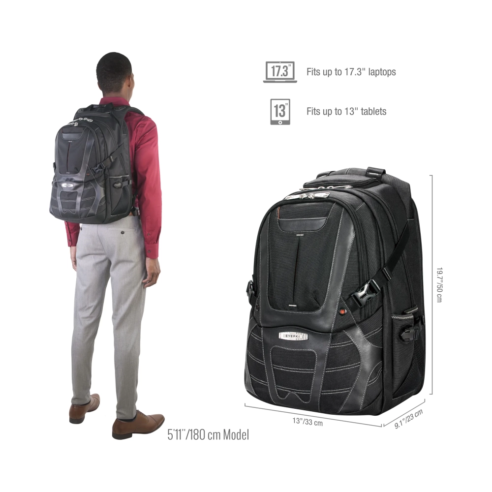 everki concept 2 backpack 439 cm 173 shoulder strap 198 kg blackorange