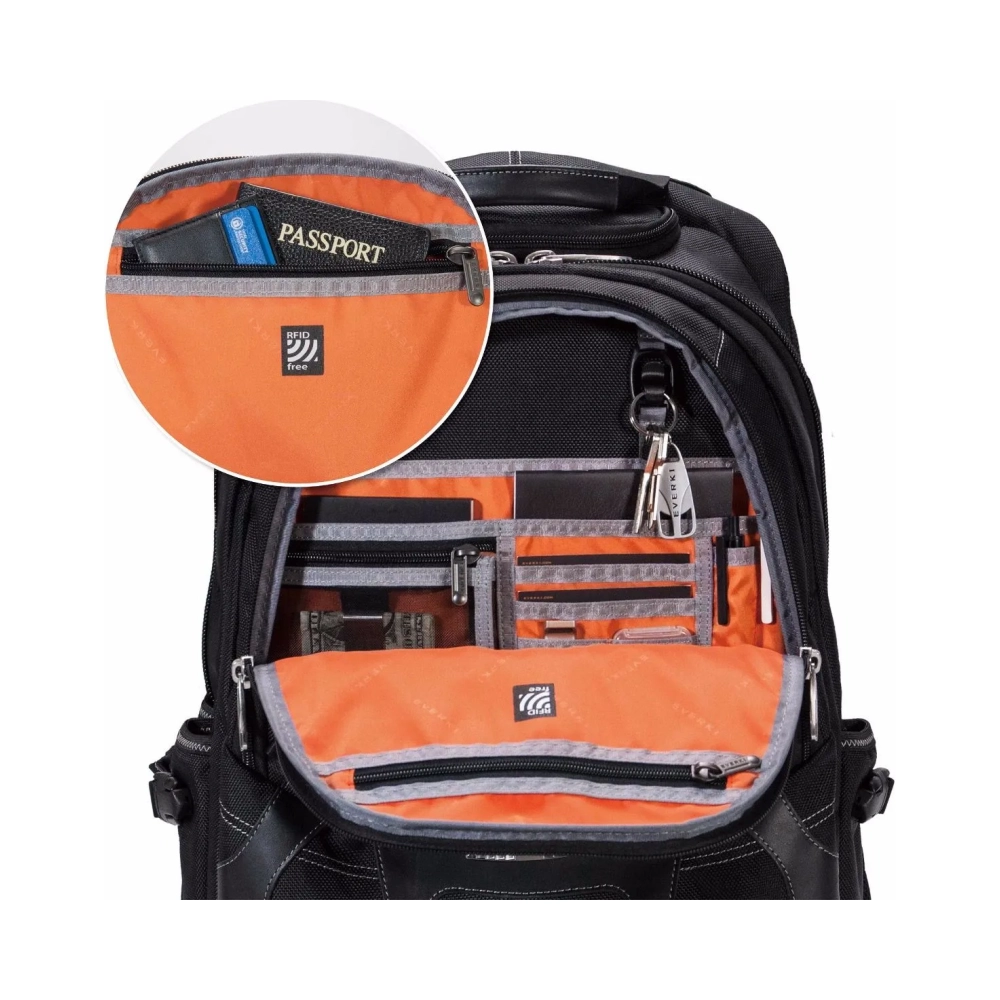 everki concept 2 backpack 439 cm 173 shoulder strap 198 kg blackorange