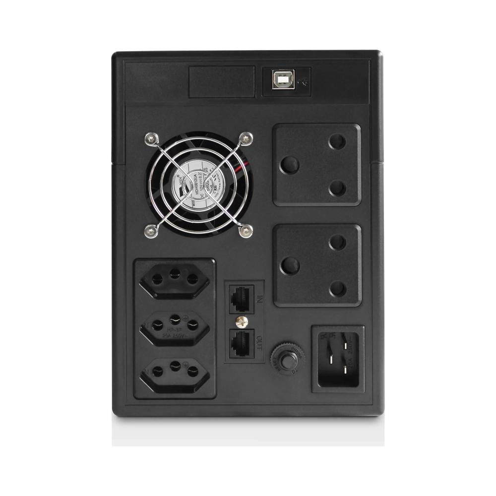 rct 2400vas line interactive ups 1440w led indicators 1 x usb comm port 2x sa wall 3 x new sa socket