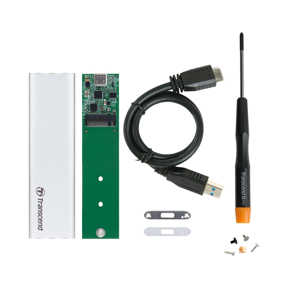 transcend m2 ssd enclosure kit ssd enclosure m2serial ata iii usb connectivity silver