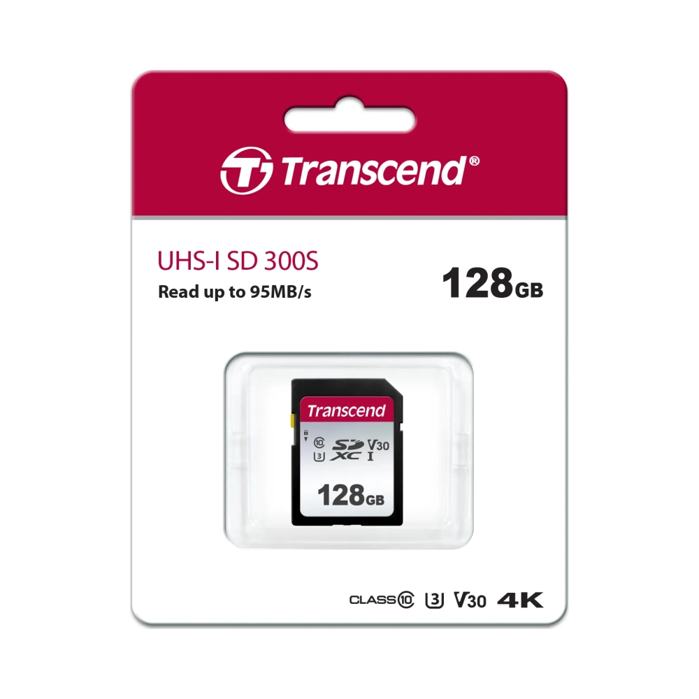 transcend sdxc 300s 128gb 128 gb sdxc class 10 nand 95 mbs 45 mbs