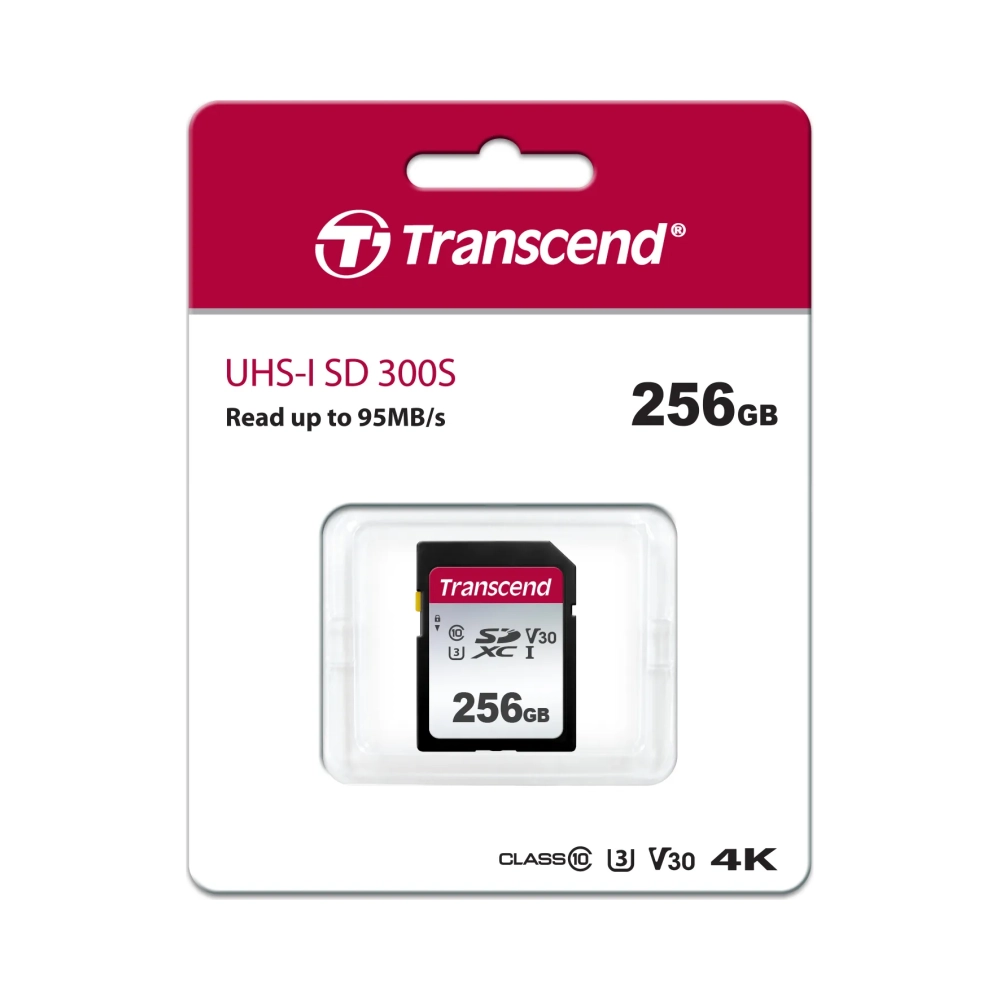 transcend sdxc 300s 256gb 256 gb sdxc class 10 nand 95 mbs 55 mbs