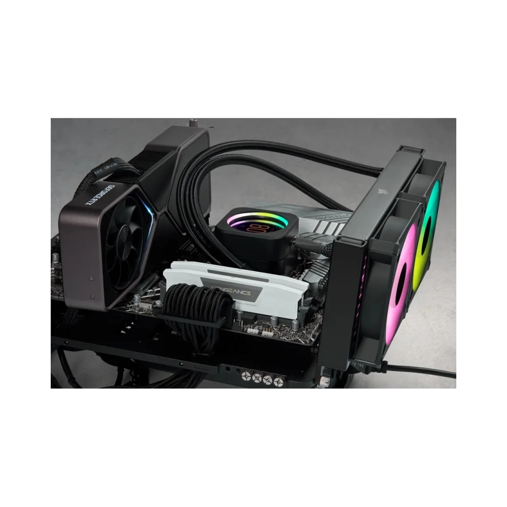 corsair vengeance 32 gb 2 x 16 gb ddr5 6000 mhz 288 pin dimm white