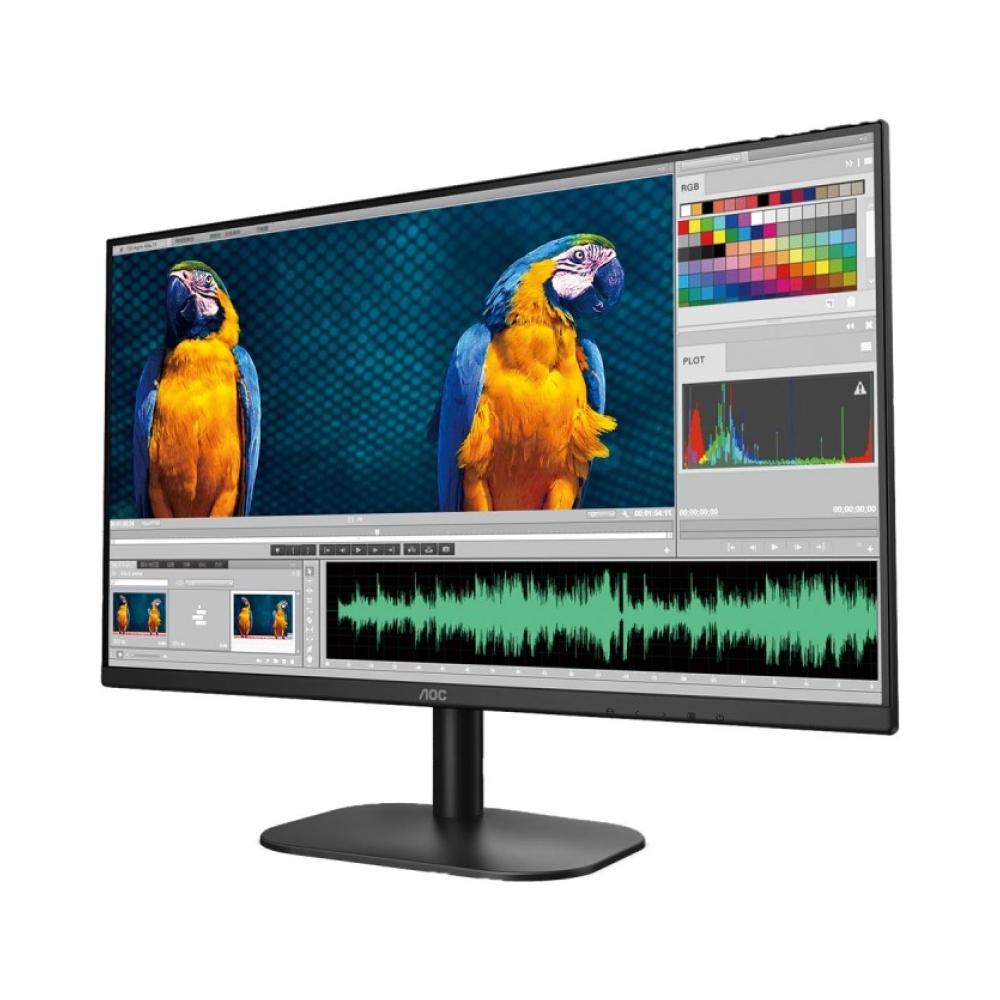 aoc 24b2h2 monitor 238 inch ips fhd 1920x1080 100hz hdmi vesa flicker free low blue mode