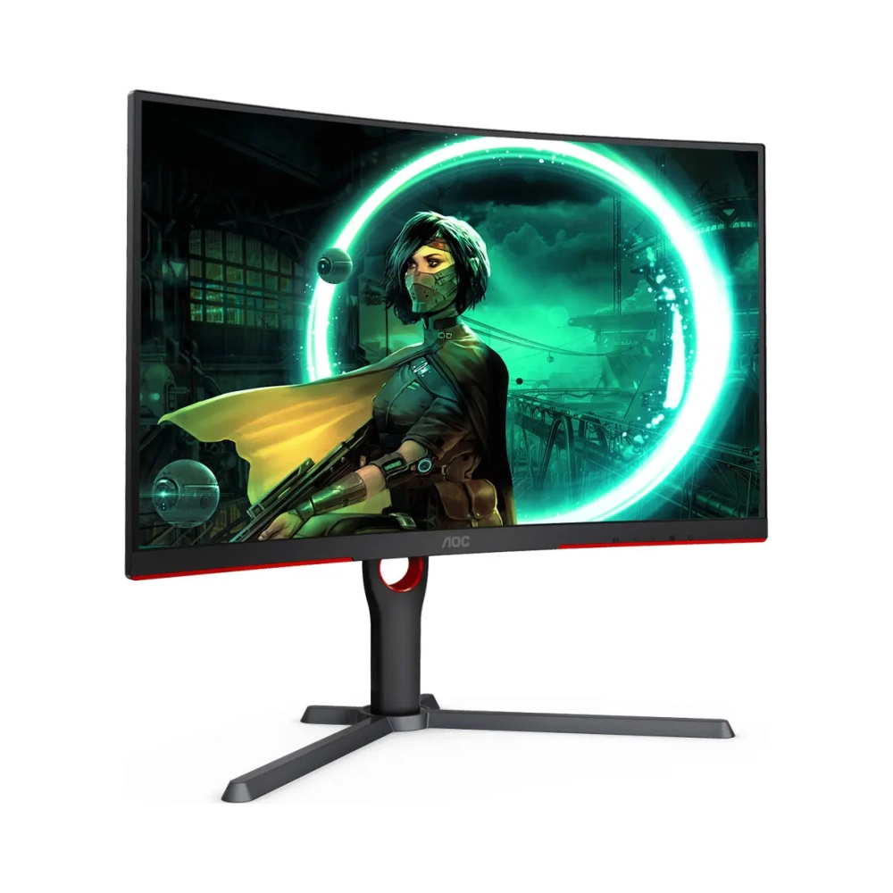 aoc cq27g3s gaming monitor curved 27 inch va qhd 2560x1440 165hz 1ms hdmi dp vesa flicker free