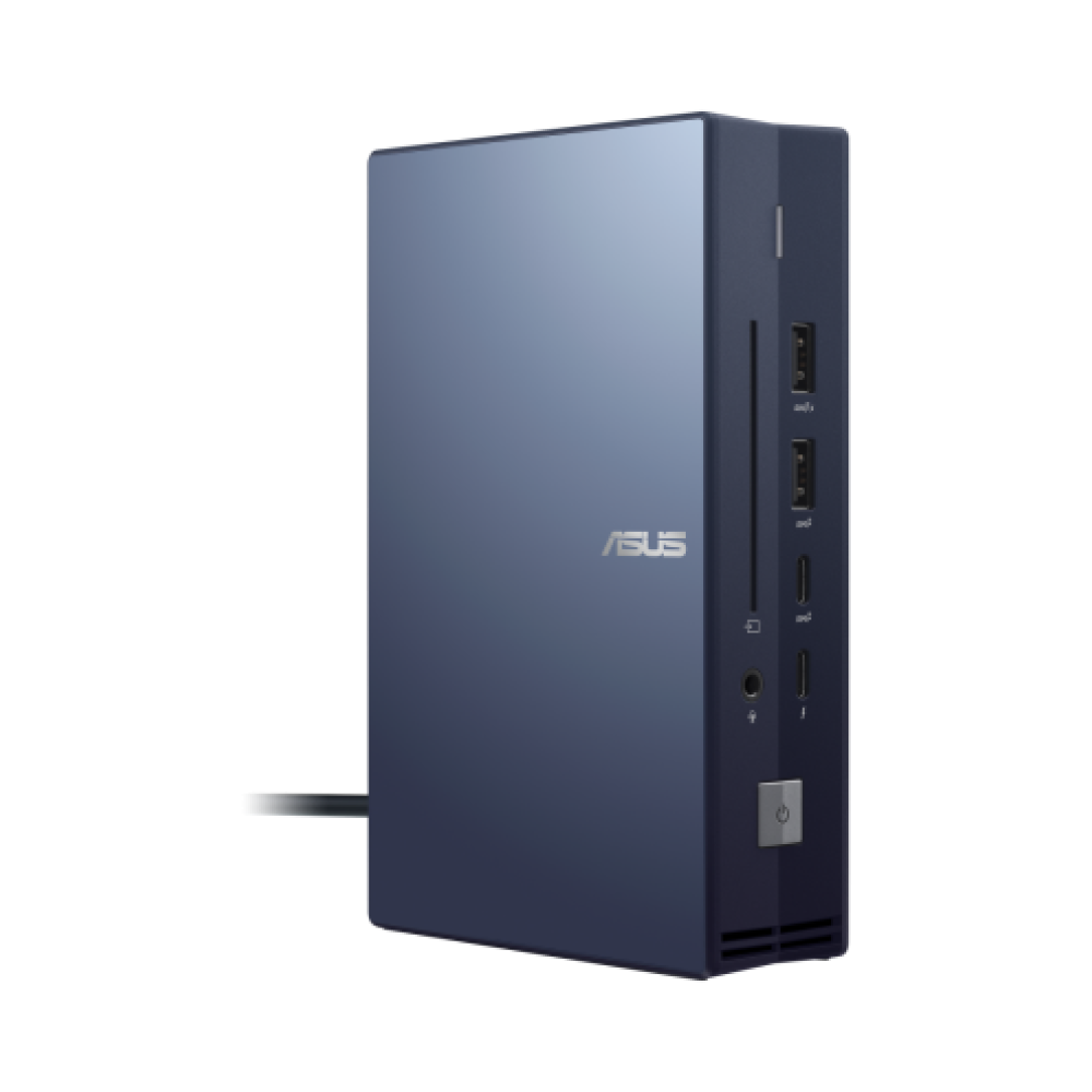 asus simpro dock 2 connect up to 3 x monitors ic smart card reader rj45 charge notebook via