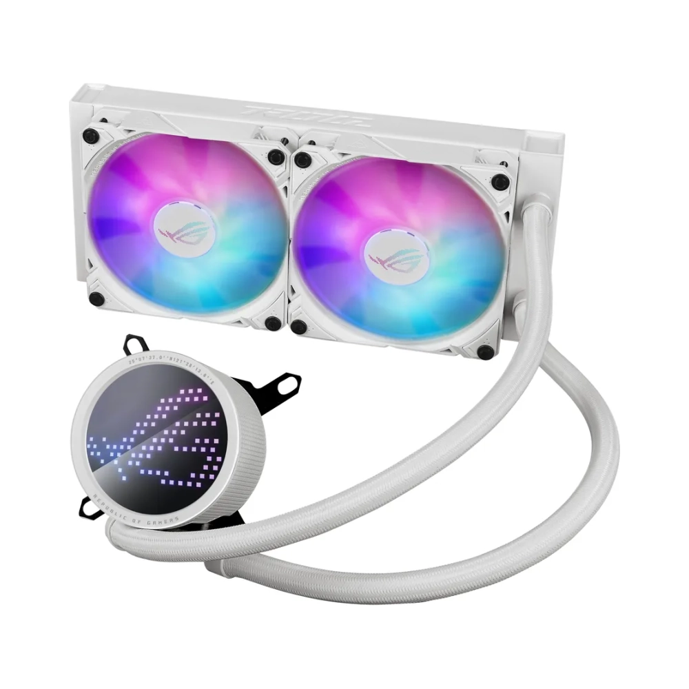 all in one liquid cpu cooler 6 years warranty aura sync asus water block dimension 89 x 89 x 68