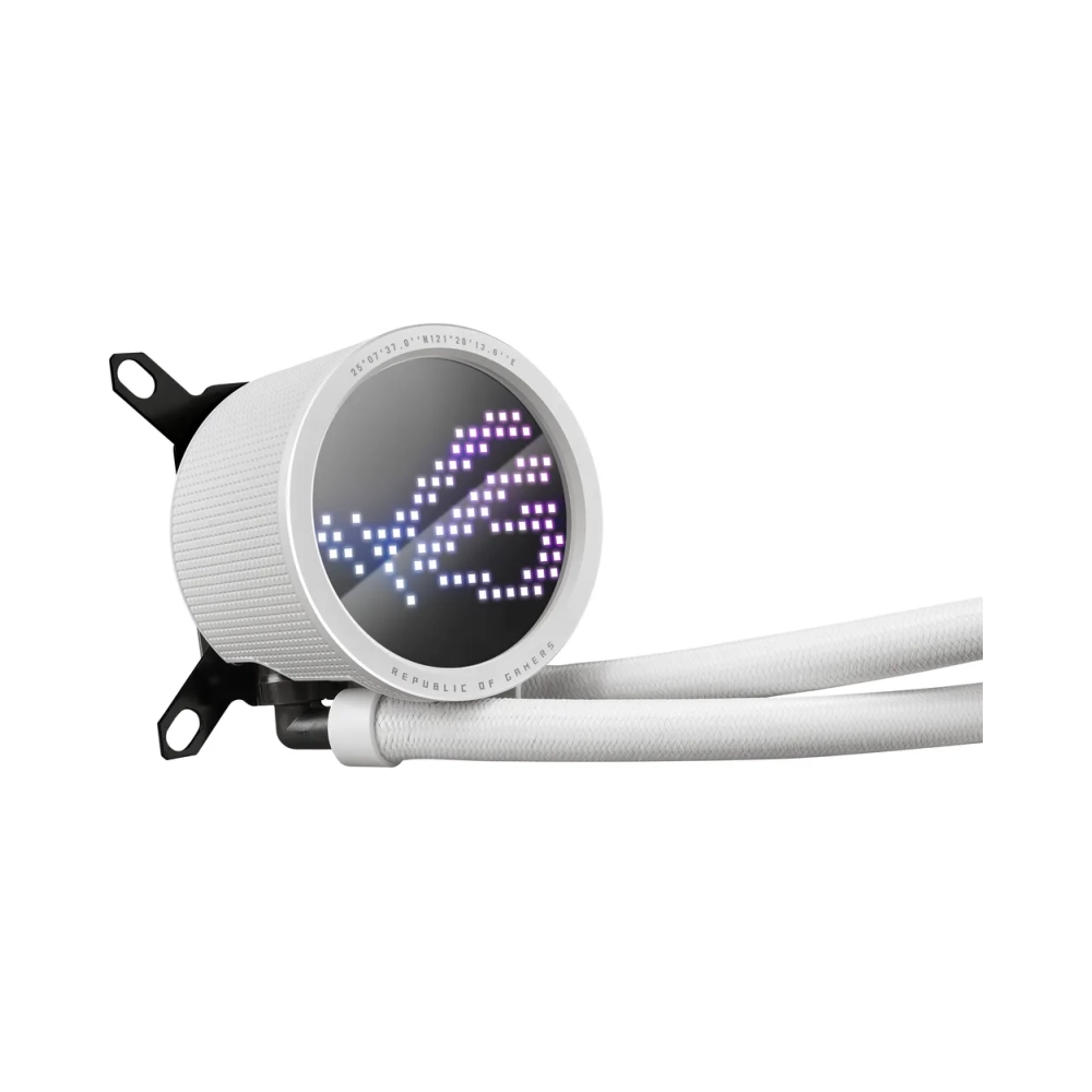 all in one liquid cpu cooler 6 years warranty aura sync asus water block dimension 89 x 89 x 68