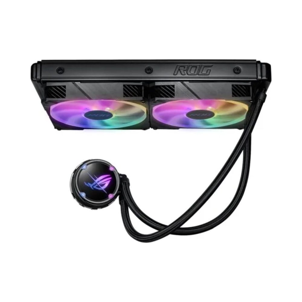 all in one liquid cpu cooler 6 years warranty aura sync asus water block dimension 80 x 80 x 45