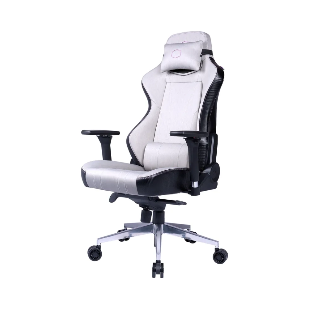 grey fabric black trim cooler master calibre x1c premium gaming chair grey cooling fabri