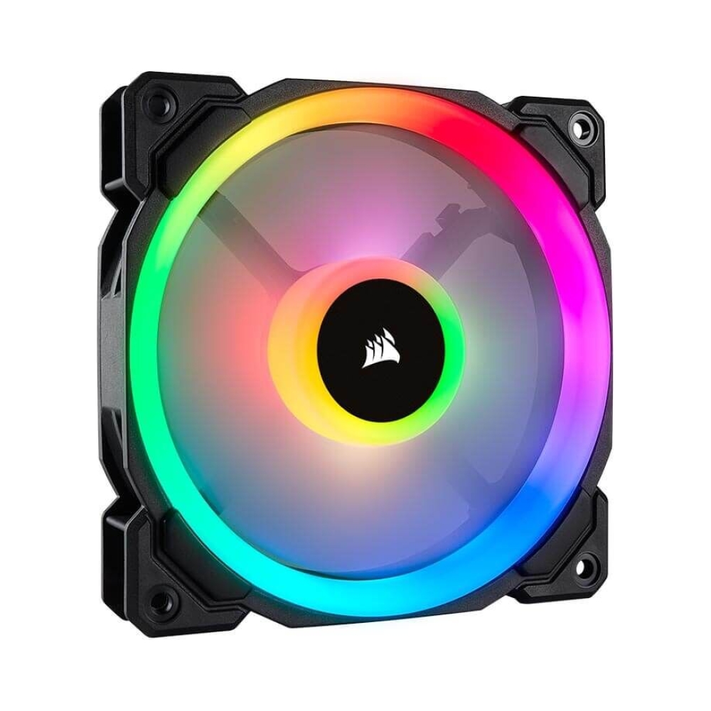 corsair ll120 dual light loop 120mm fan rgb led 120mm x 25mm 600 1500 rpm