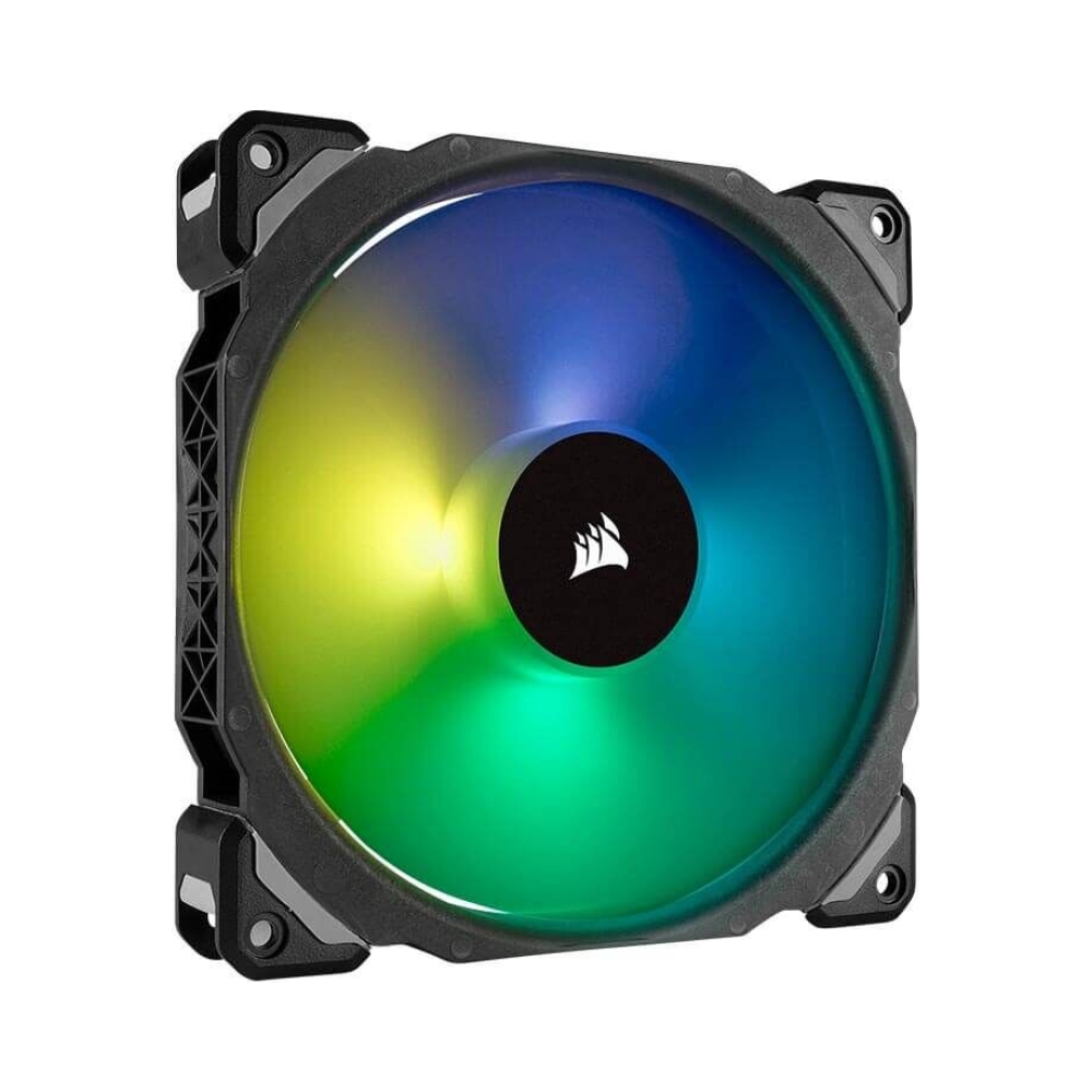 corsair ml140 pro 140mm magnetic leviation high static pressure fan rgb led 140mm x 25mm 1200 rpm