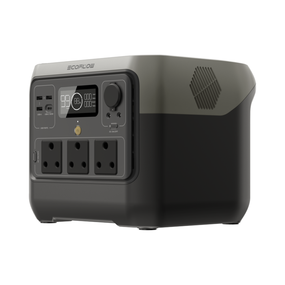 ecoflow river 2 max portable power station 768wh battery 800w output 220w solar charger sa socket