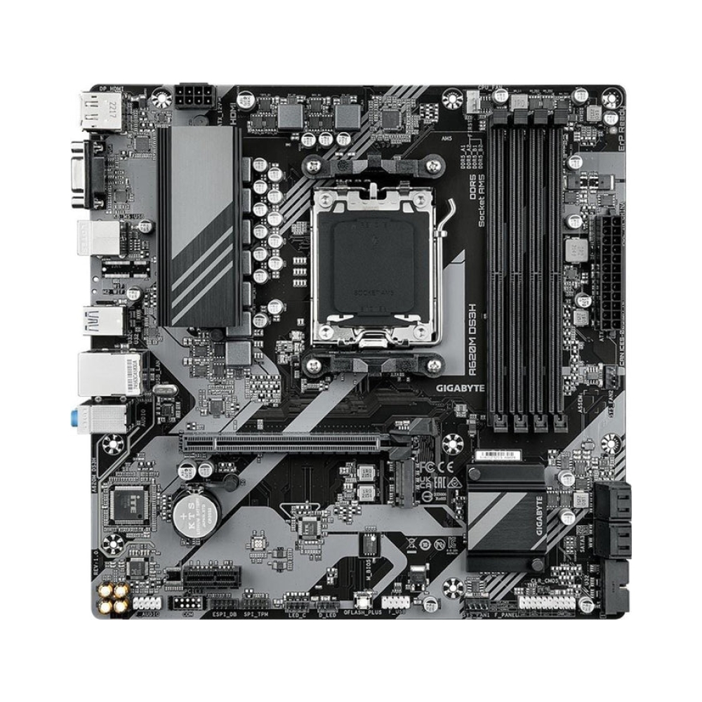 micro atx gigabyte a620m ds3h amd a620 chipset socket am5 supports 7000 series amd ryzen8482